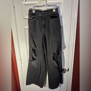 BDG Black Ripped Skater Baggy Jeans